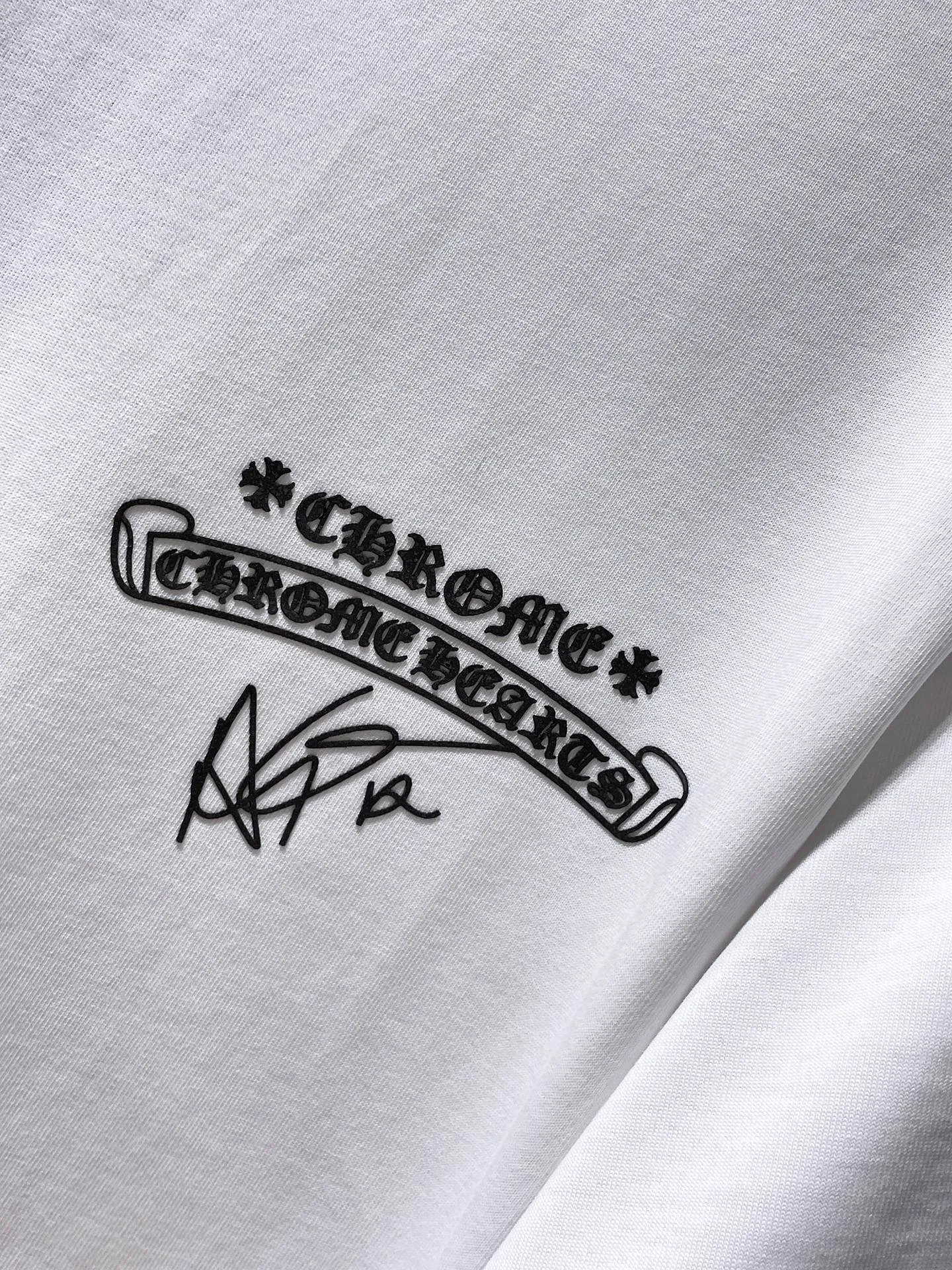 P160 New in summer Chrome Hearts 25ss silicone lettering film version High gram weight environmentally friendly high-quality top-grade fabric 280g heavy-duty horseshoe Sanskrit hand-worn short sleeves counter synchronization 1:1 replica version Recommended colors: black white gray code size: S, M, L, XL